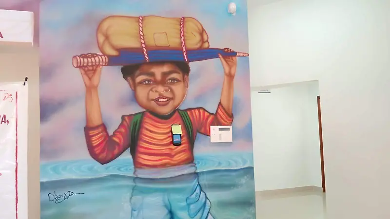  Mural creado por Brenda Pérez “Esencia”.